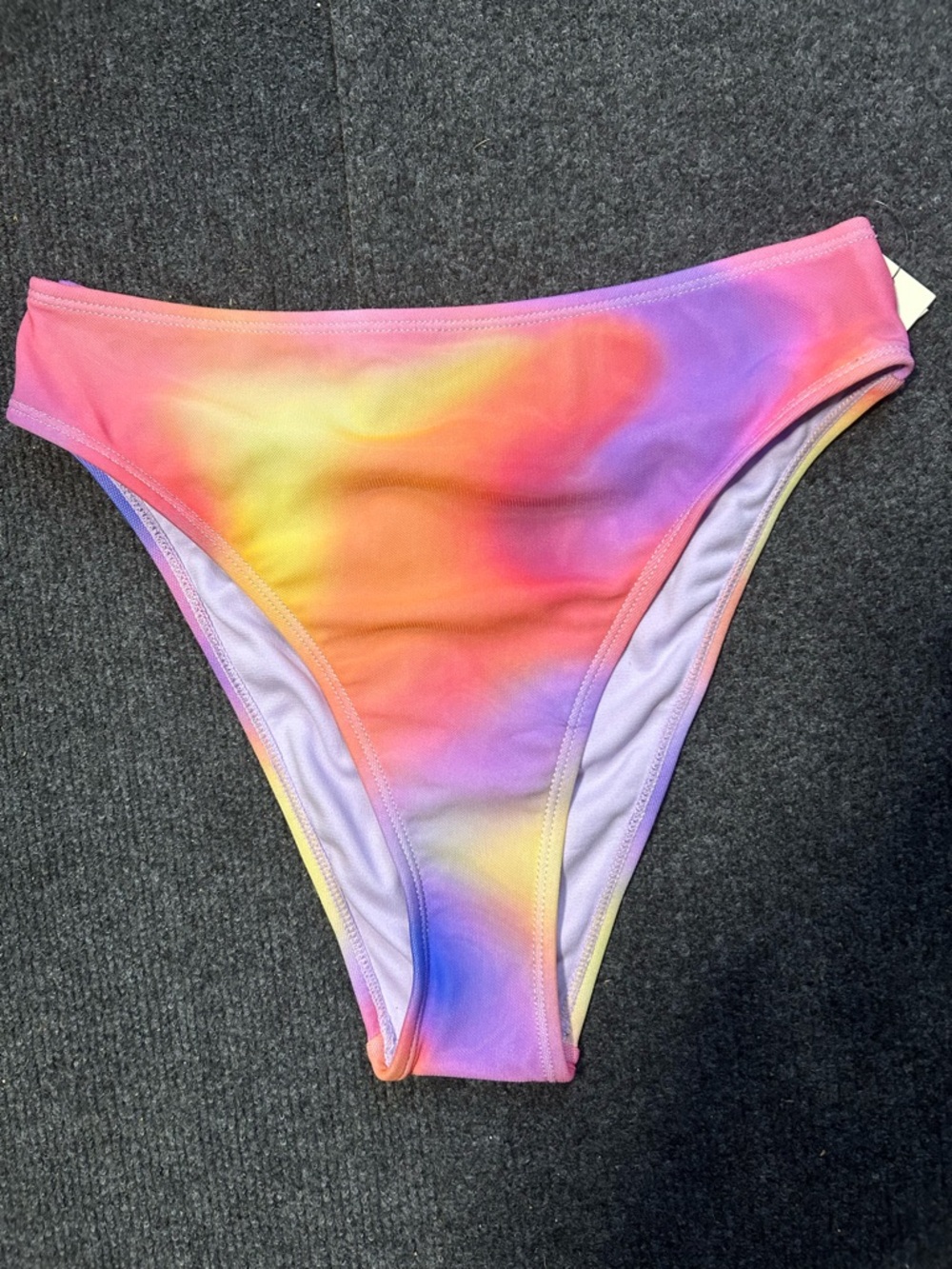 Women’s Tie-Dye High-Cut Bikini Bottom - Pink Multi